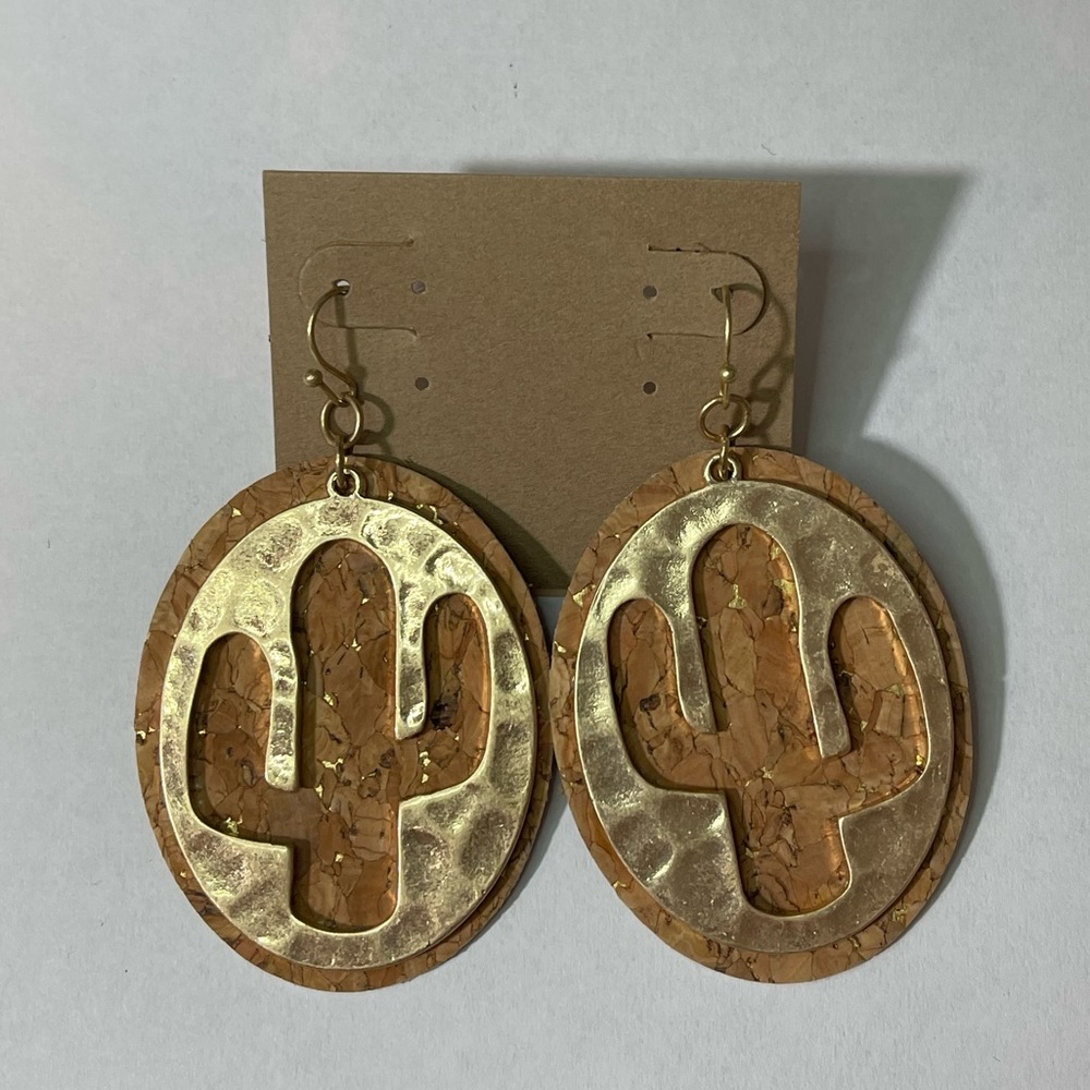 Cactus Fishhook Earrings